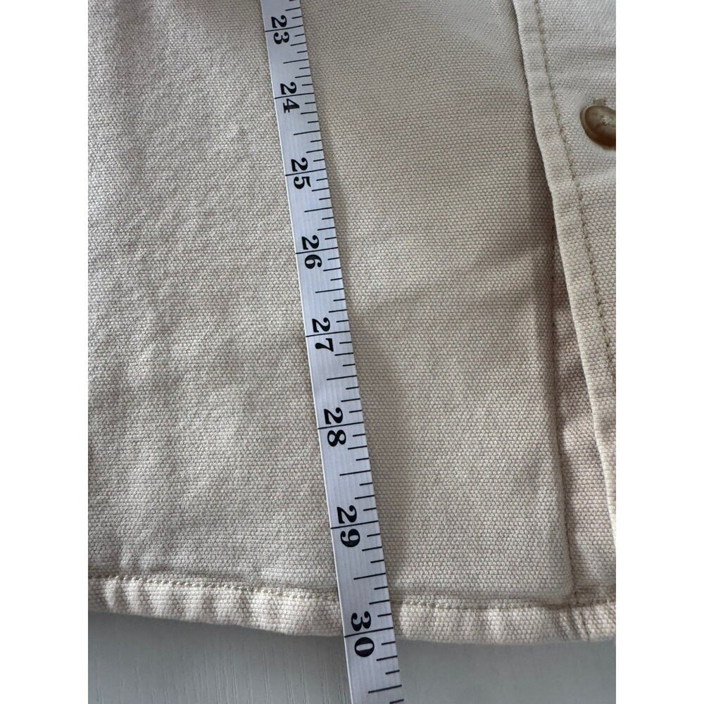 Faherty Sunwashed Canvas CPO Shirt Jacket Size L Mens Aspen Ivory MOF2410 NEW - Picture 11 of 11